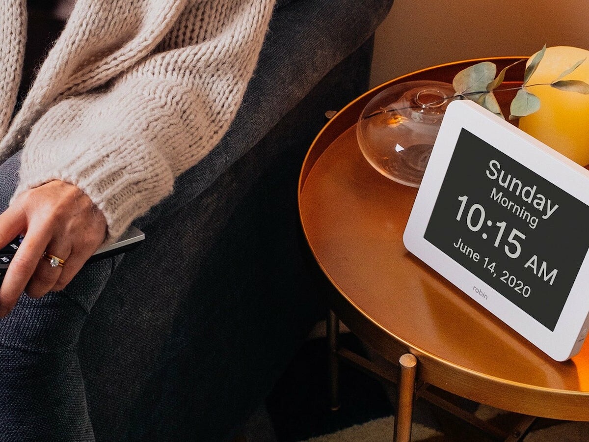 Robin Day Digital Clock reminds you of birthdays and has a 170