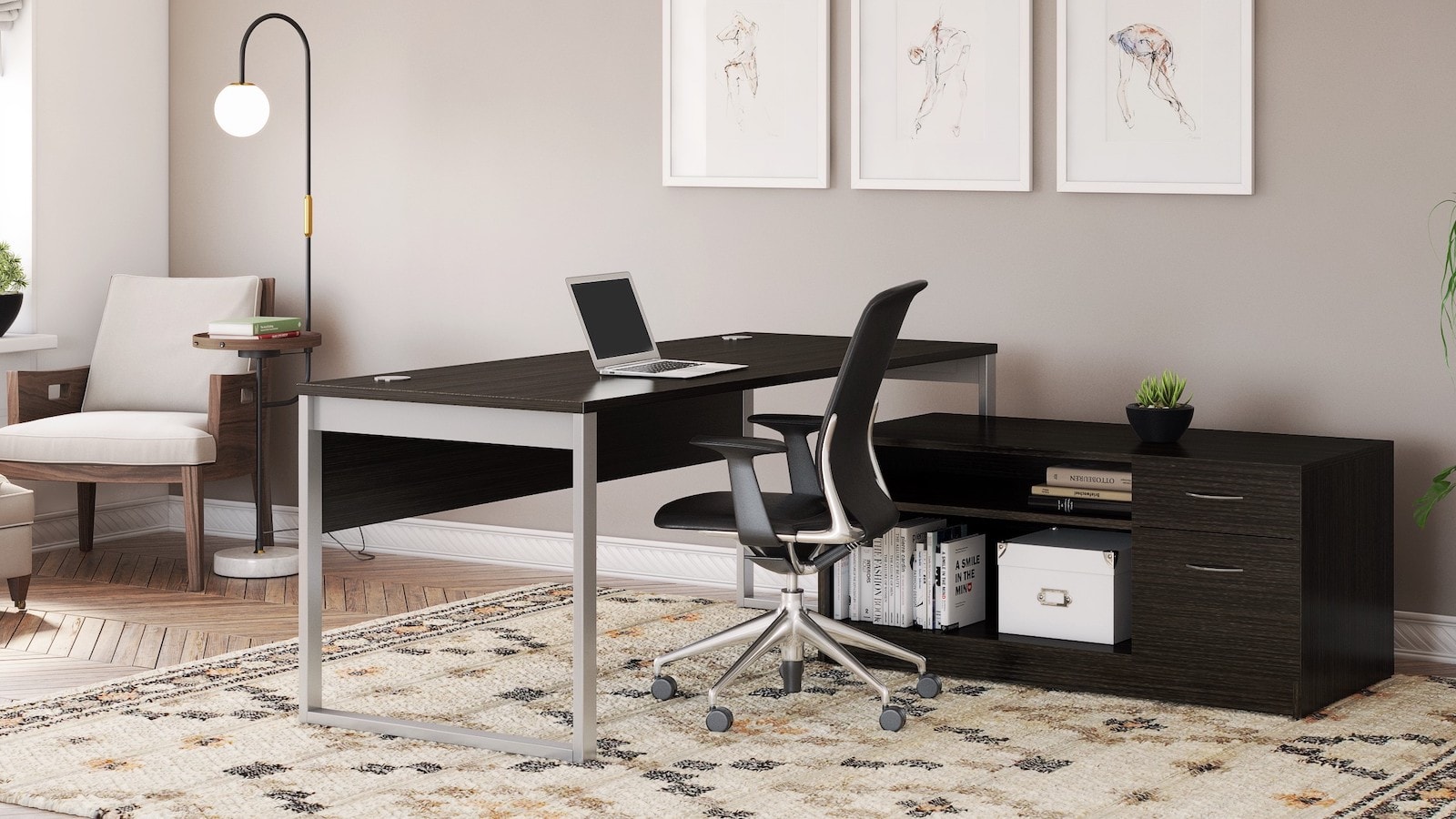 Porvata Cardinal 72Inch Large Computer Desk comes in several beautiful