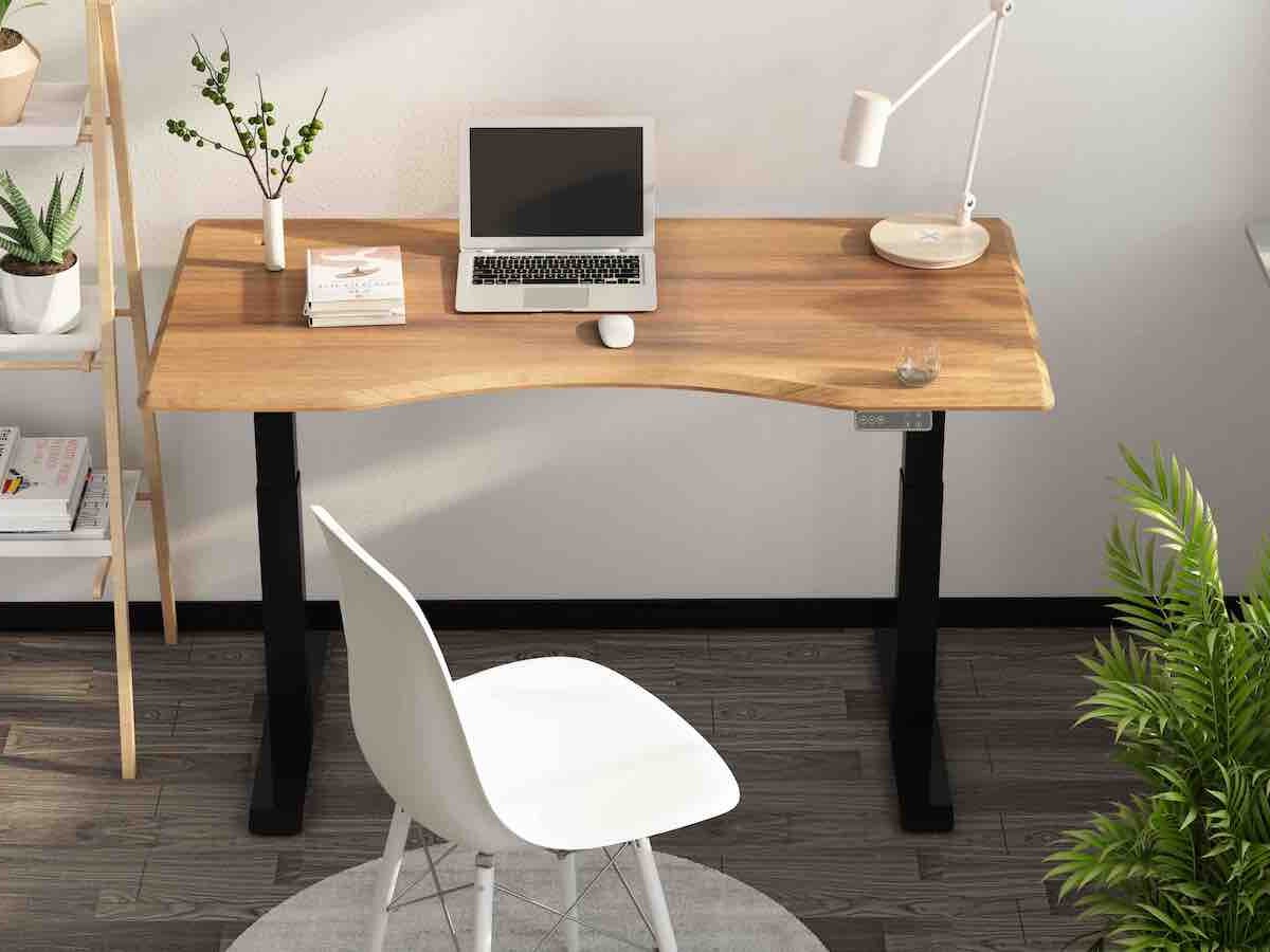 FlexiSpot E7 Pro Plus Standing Desk is stable with thick legs, a carbon