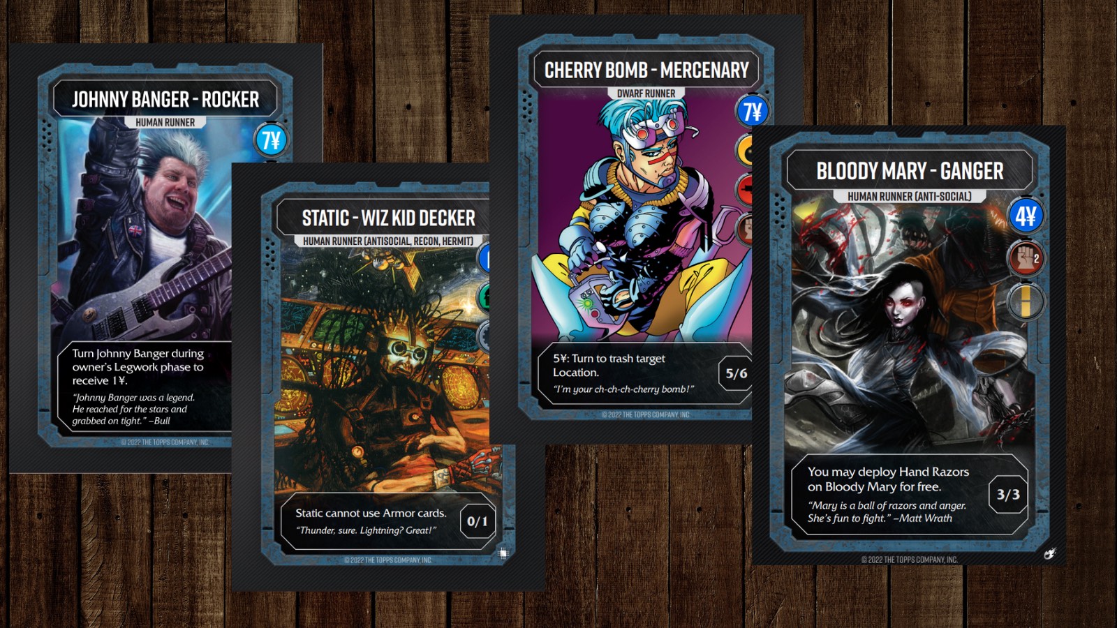 Shadowrun Edge Zone sixthworld upgradable card game is set in 2080