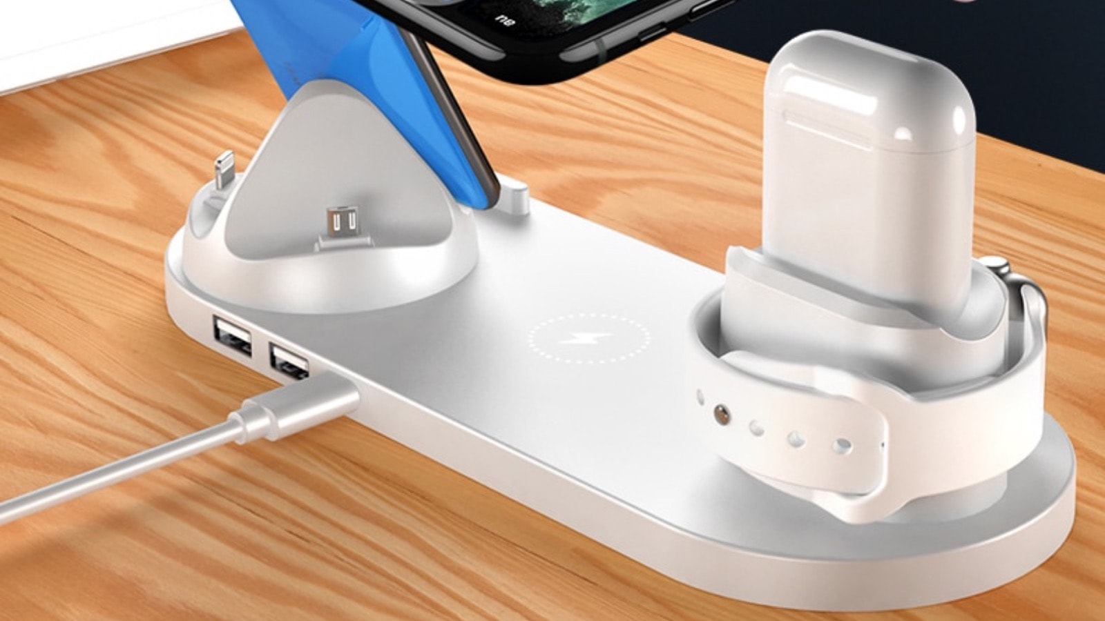 Pure Applefied 6in1 Wireless Charging Stand offers Lightning, Micro