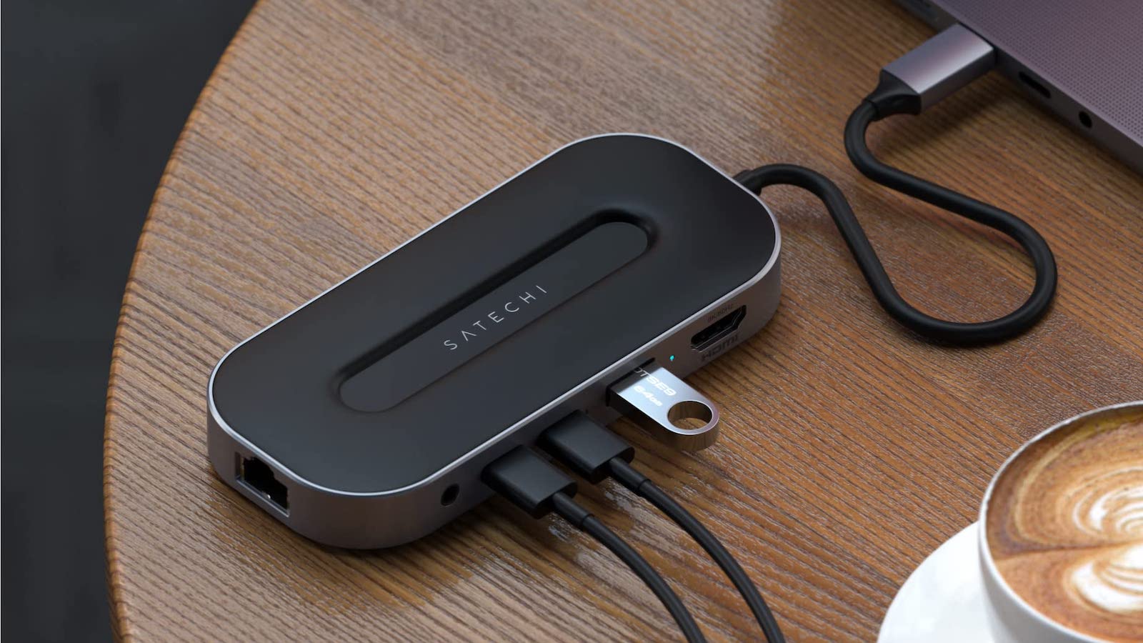 Satechi USB4 Multiport Adapter with 2.5 gives your workspace