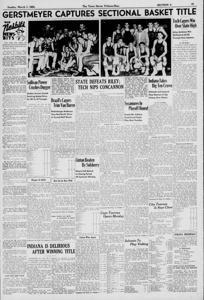 The Terre Haute TribuneStar 311953..Gertsmeyer, State High, Riley