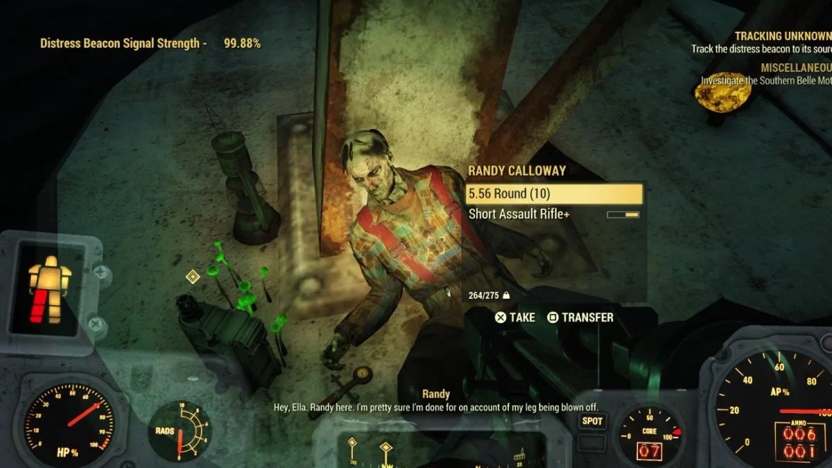 Fallout 76 Tracking Unknowns Walkthrough