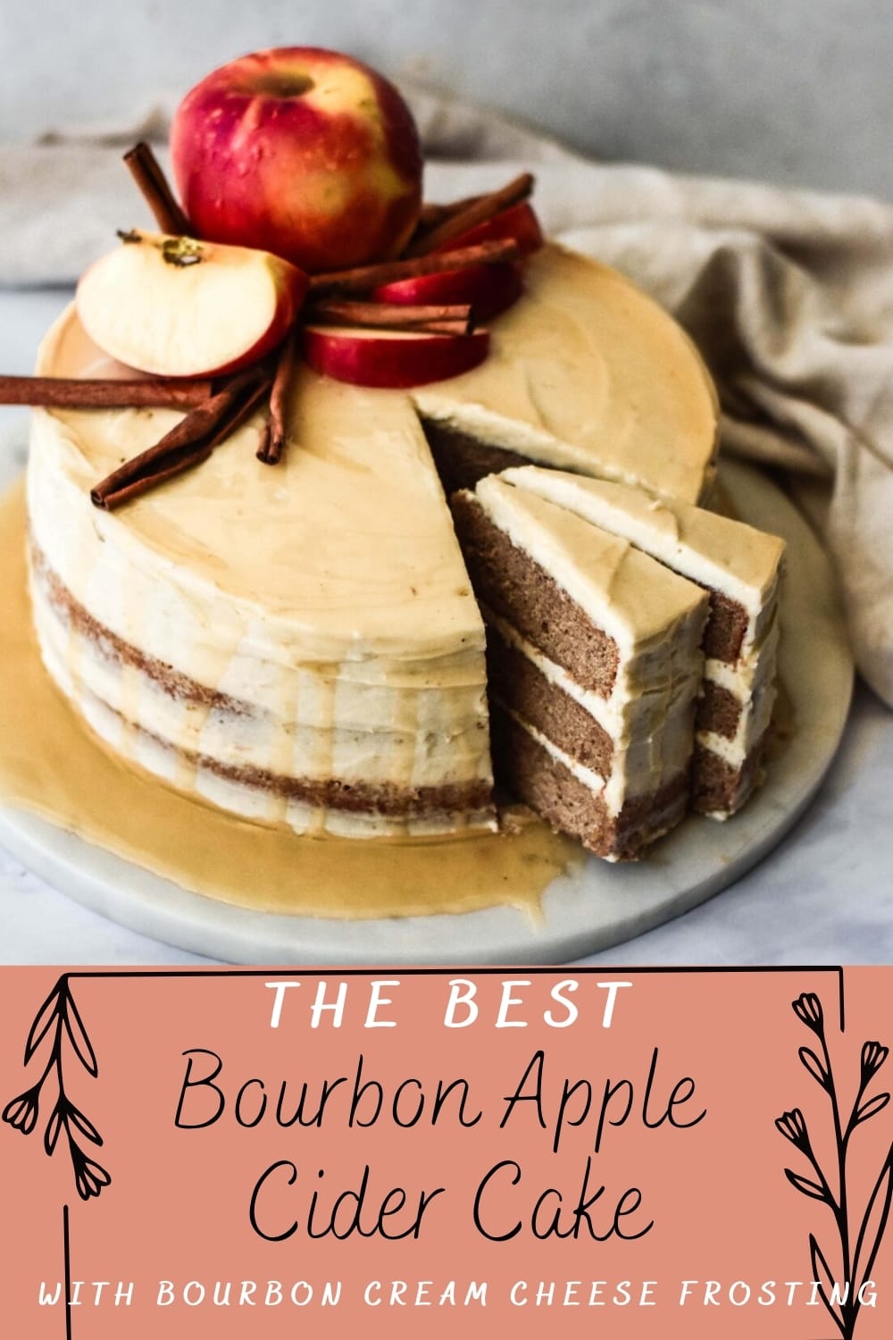 Festive Bourbon Apple Cider Cake The G & M Kitchen