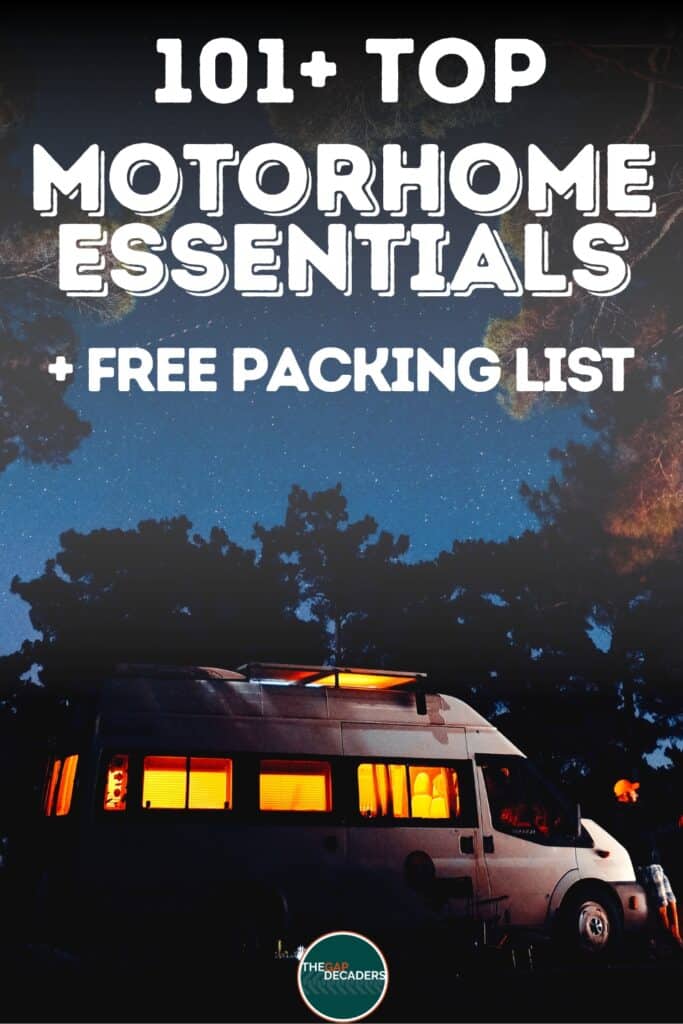 101+ Motorhome Essentials You Need + Packing Checklist The Gap Decaders