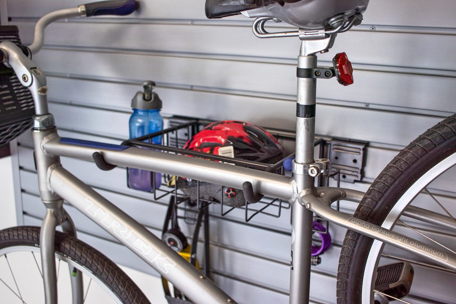 HandiWall Horizontal Bike Rack and Basket The Garage Project