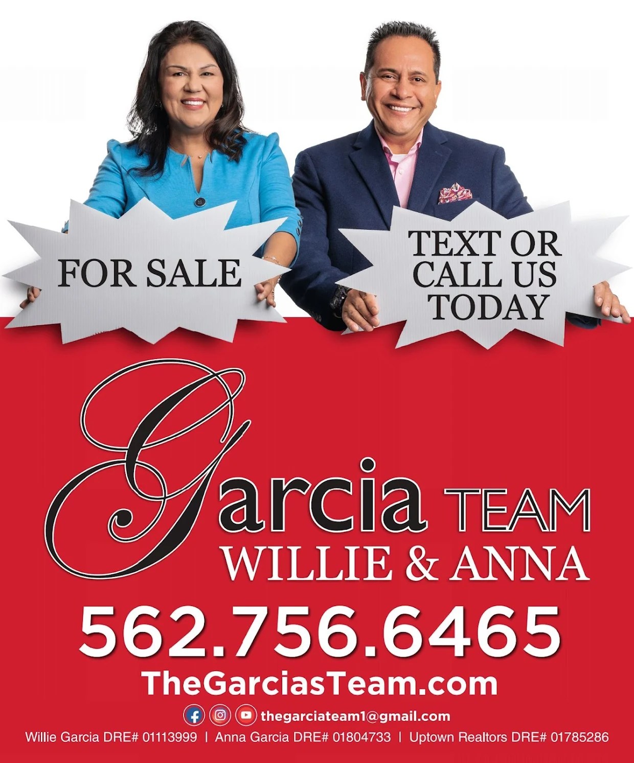Top Realtors in California Contact Us The Garcia's Team
