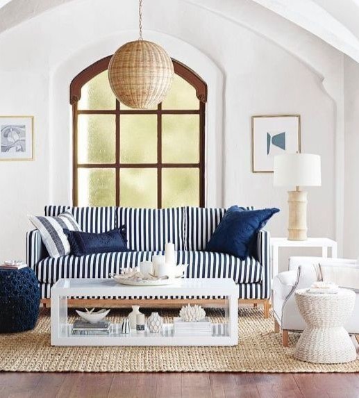 Nautical Vibe in The Living Room