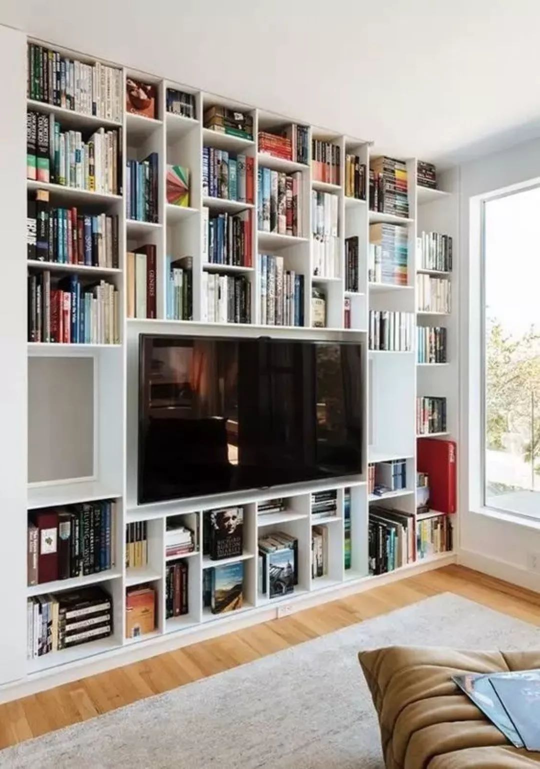 Home Library in TV Rack