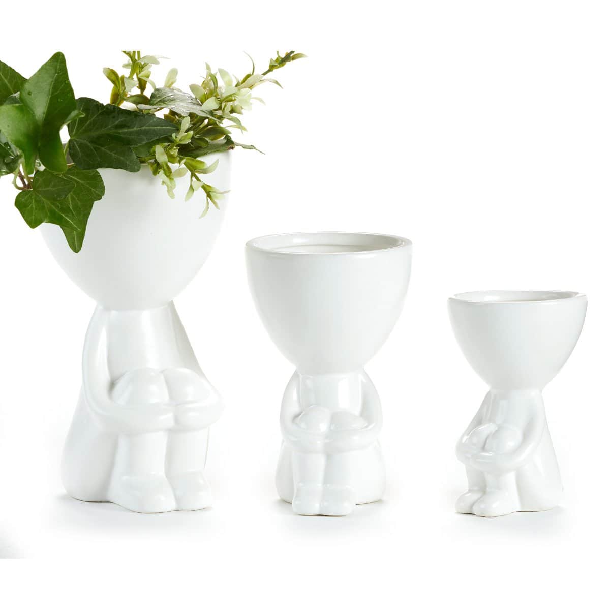 Novelty Planters, Planters & Pottery > Sitting Figure Planter The