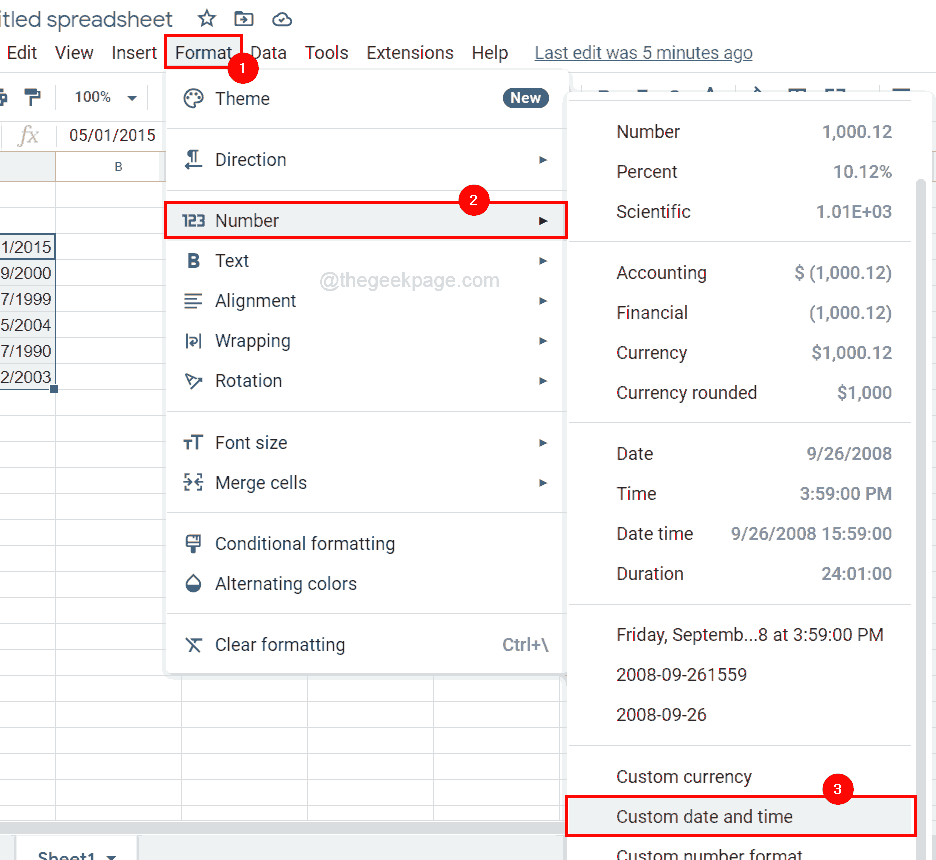 How to Change Date and Time Format in Google Sheets