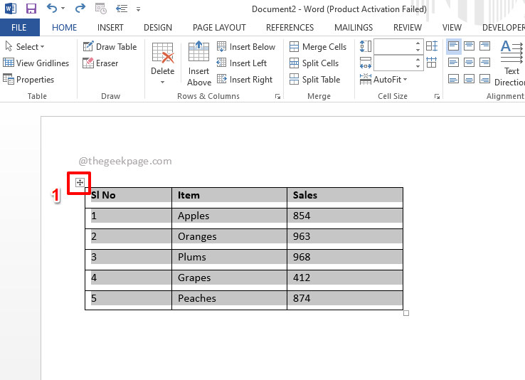 How to Convert Table to Text in MS Word