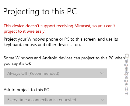 How to Fix Projecting to This PC feature disabled issue