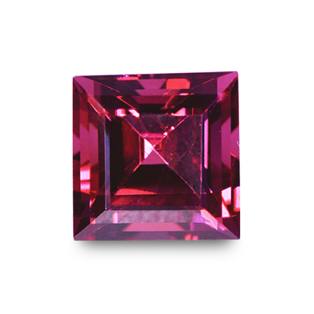 Ceylon Dark Red Square 1.31 Carats The Gem Monarchy