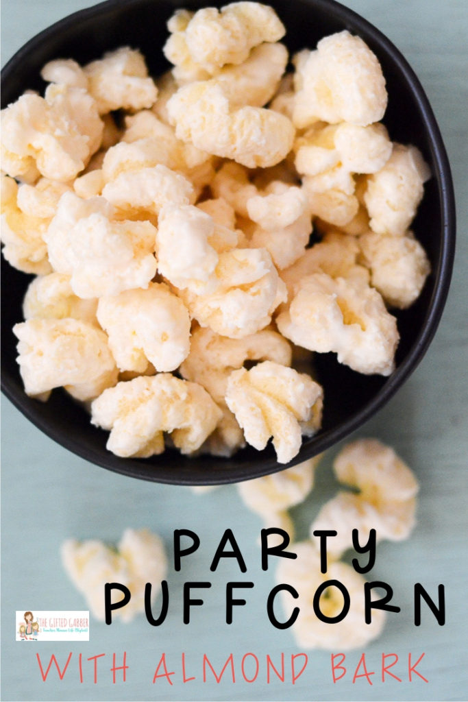 White Chocolate Popcorn Almond Bark Puffcorn The Gifted Gabber