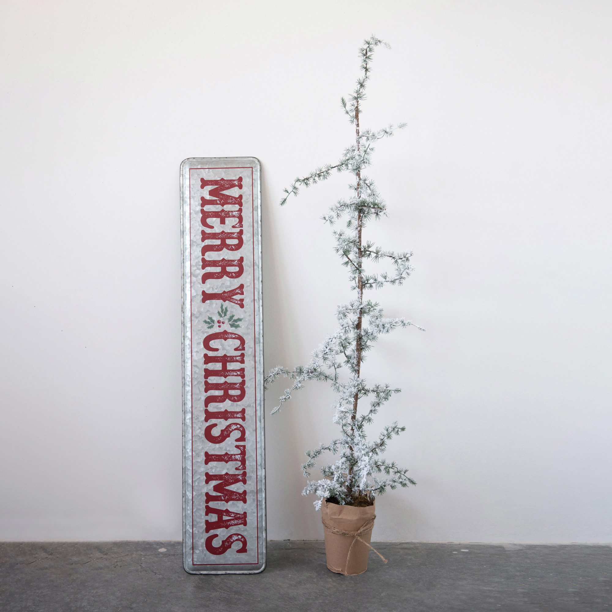 Vintage Merry Christmas Galvanized Metal Wall Decor The Gilded Thistle