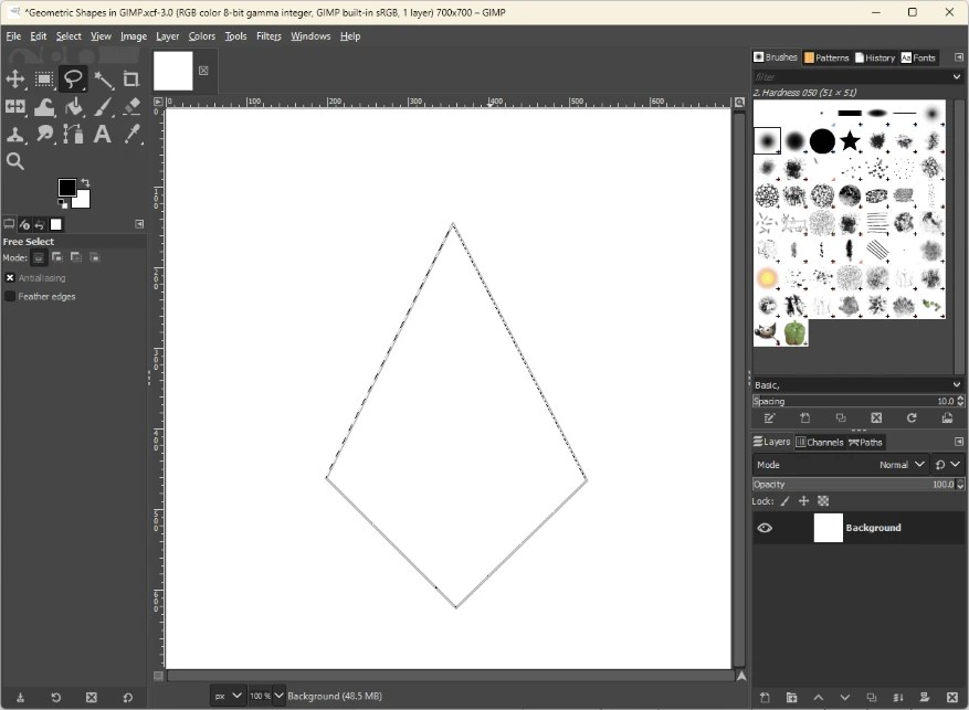 3 Ways to Make Geometric Shapes in GIMP (With Steps)