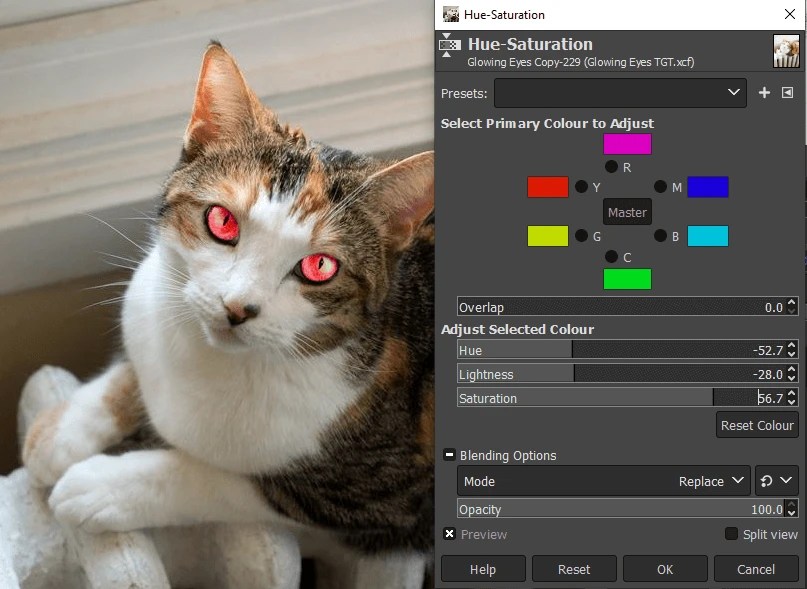 How to Make Glowing Eyes in GIMP (3 Steps + Example)