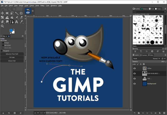 How to Curve Text in GIMP 4Step Guide (with Screenshots)