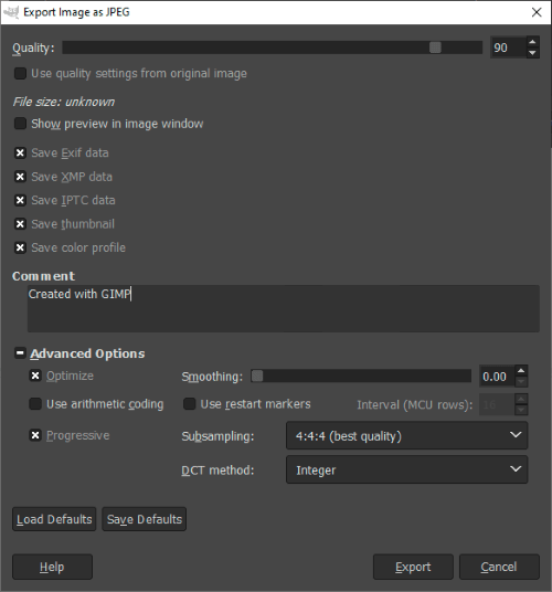 How to Save GIMP File as JPEG (3 Easy Steps)