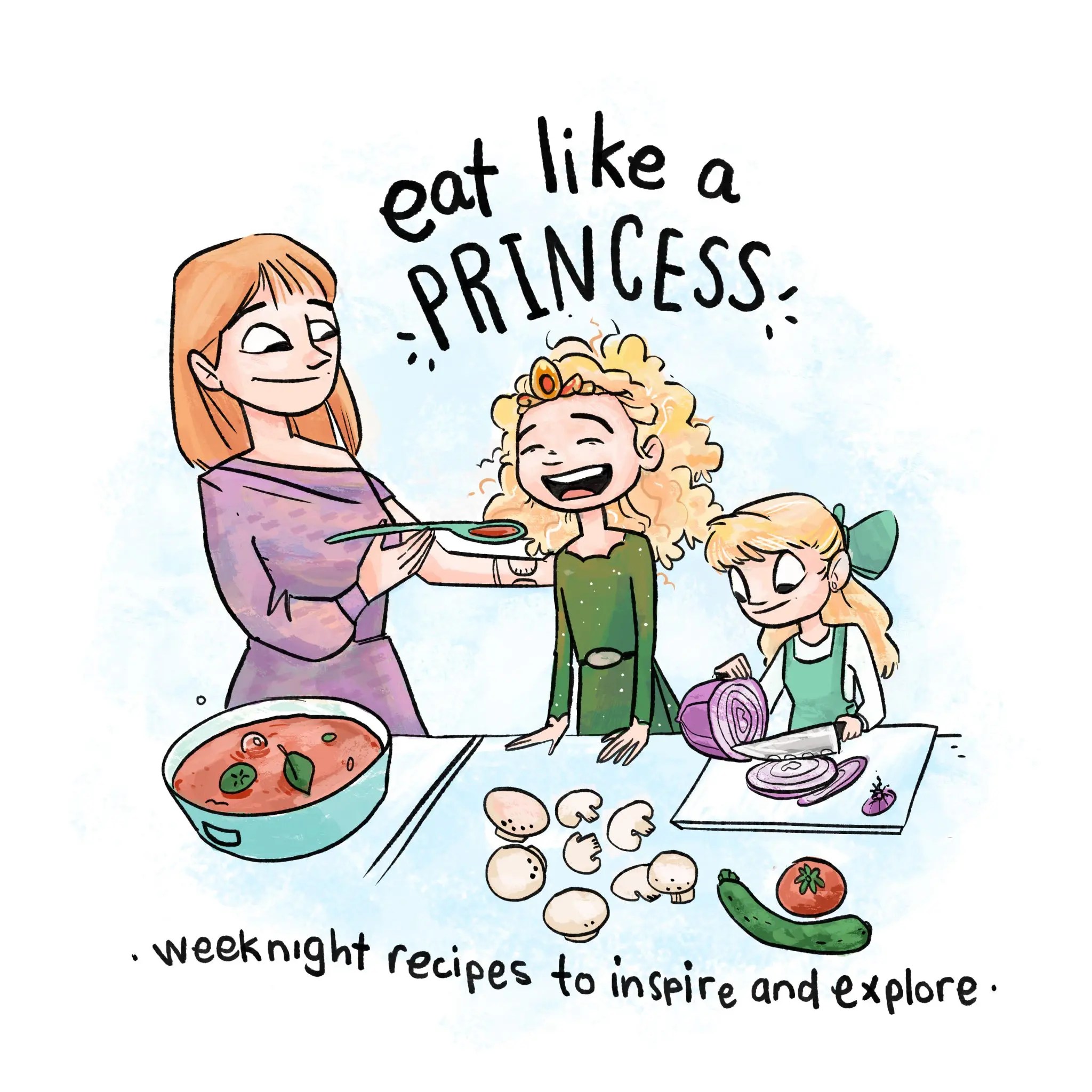 Eat gingerbread cookies like a princess meal