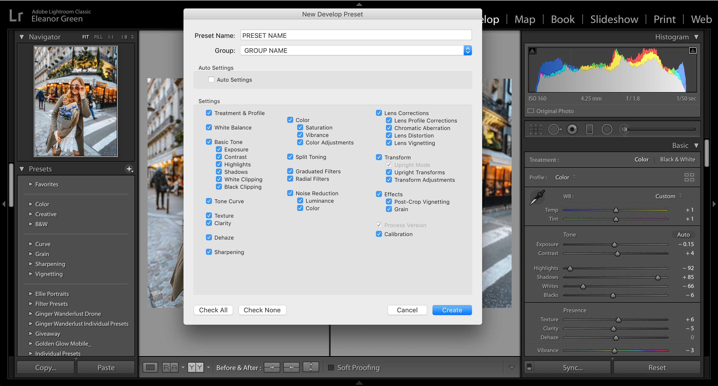 How to Make Your Own Presets in Lightroom The Ginger Wanderlust
