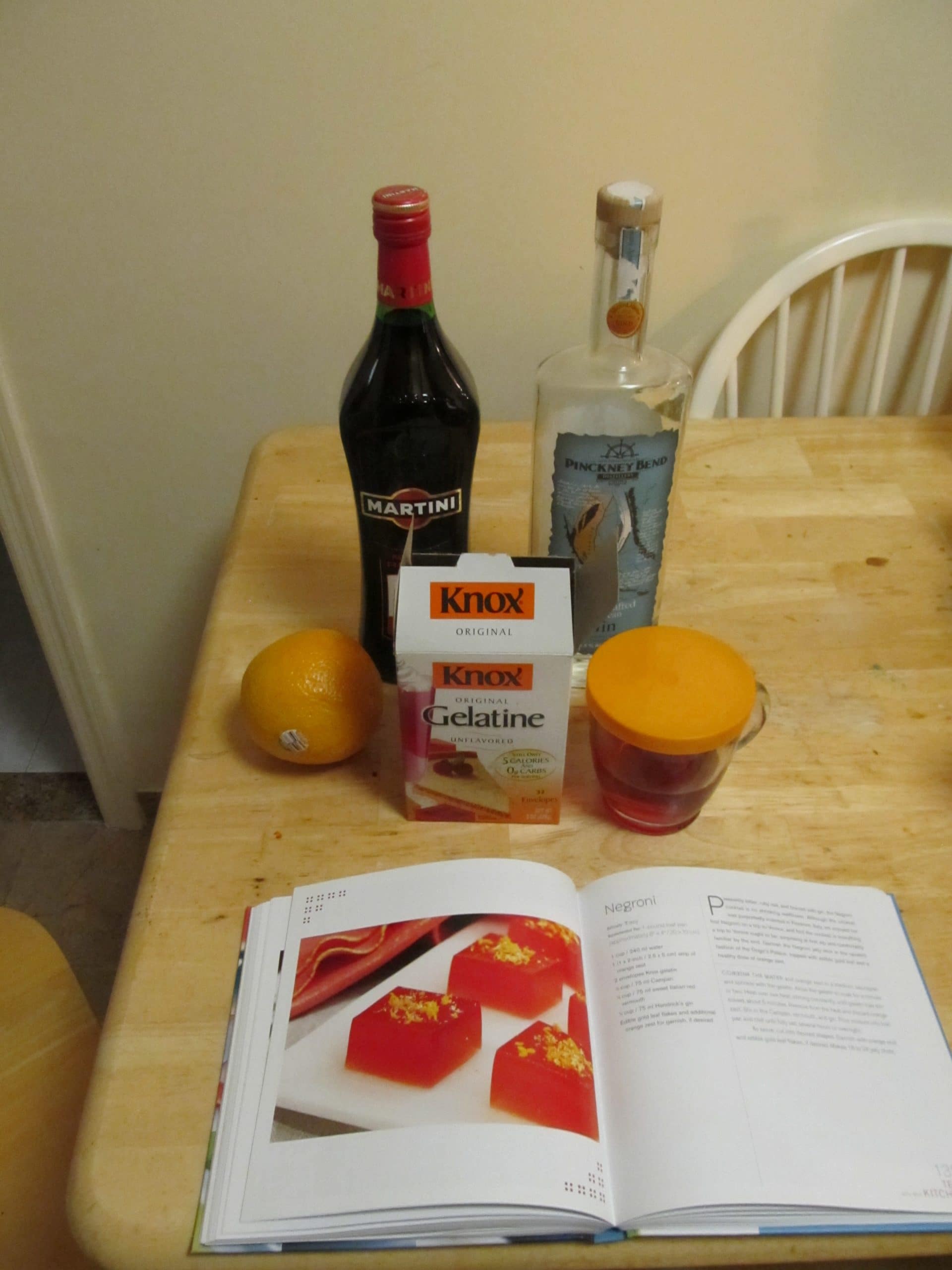 Jello Shots with Gin The Negroni by the GIN is IN