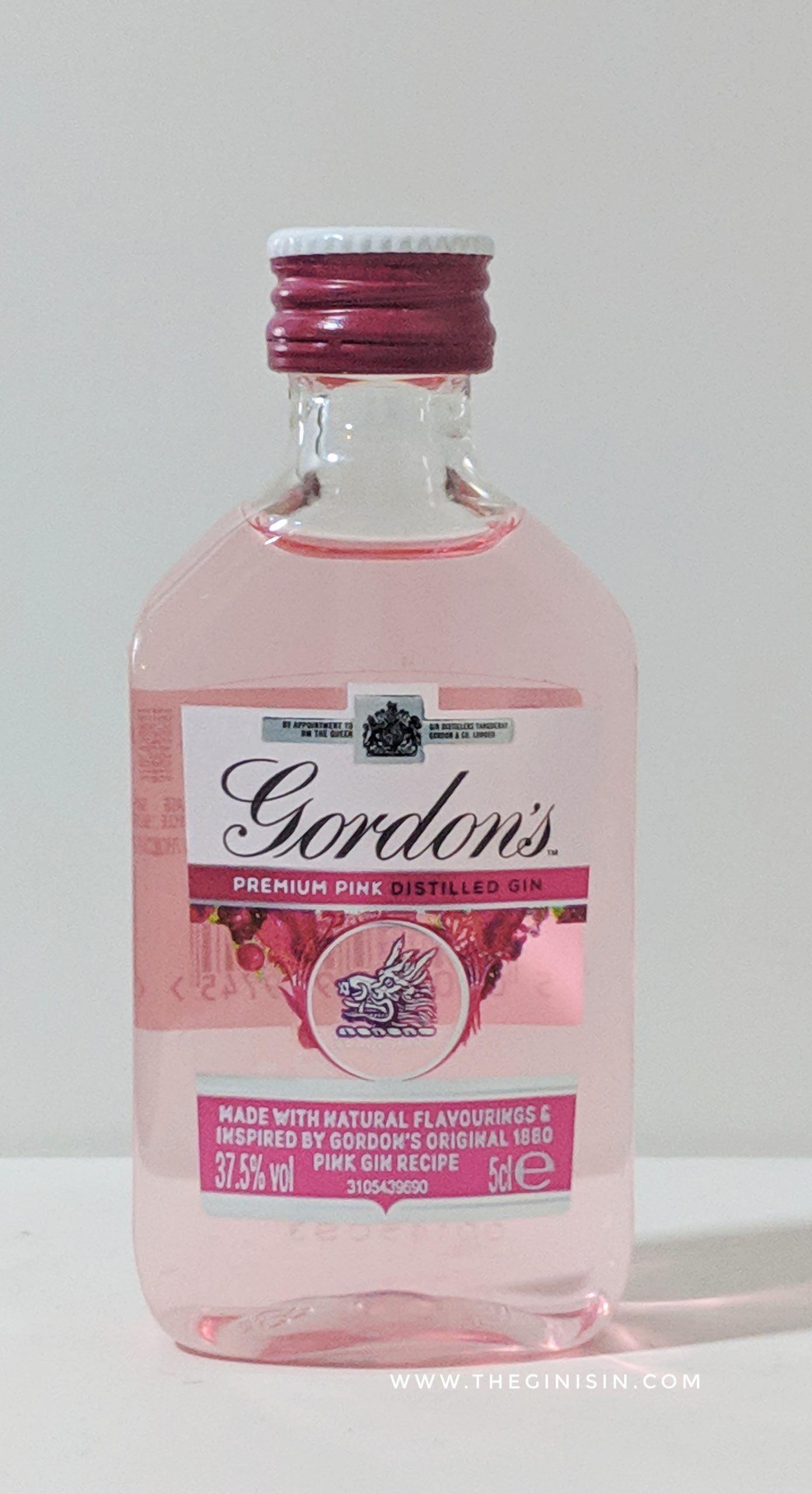 Gordon's Pink Gin (37.5) Expert Gin Review and Tasting Notes