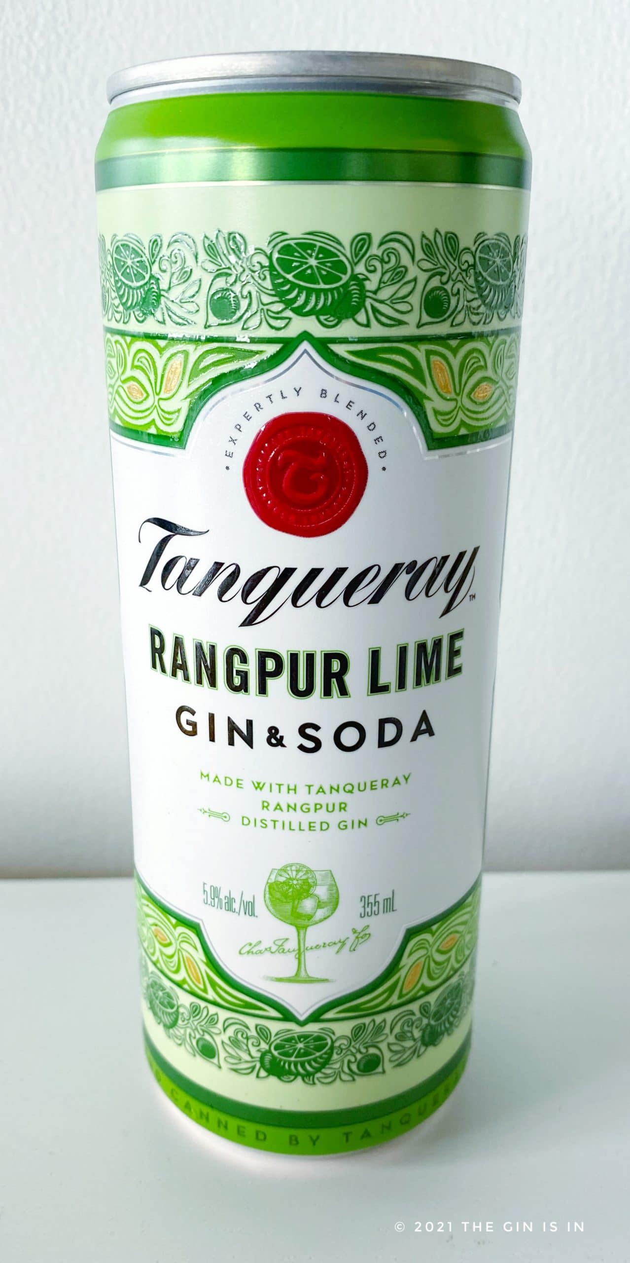 Tanqueray Rangpur Lime Gin and Soda RTD Review and Tasting Notes