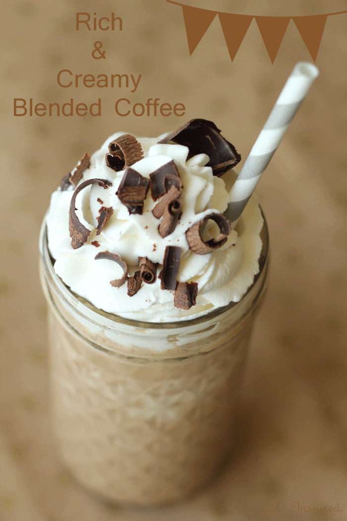 Rich and Creamy Blended Coffee Recipe girl. Inspired.