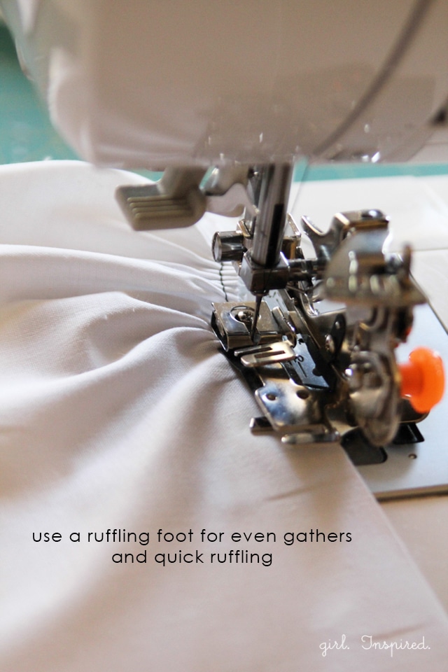 How to Sew a Ruffle (Multiple Methods) girl. Inspired.