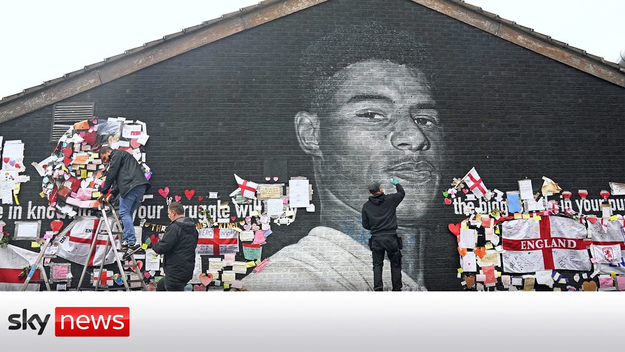 Marcus Rashford mural repainted after racist graffiti The Global Herald