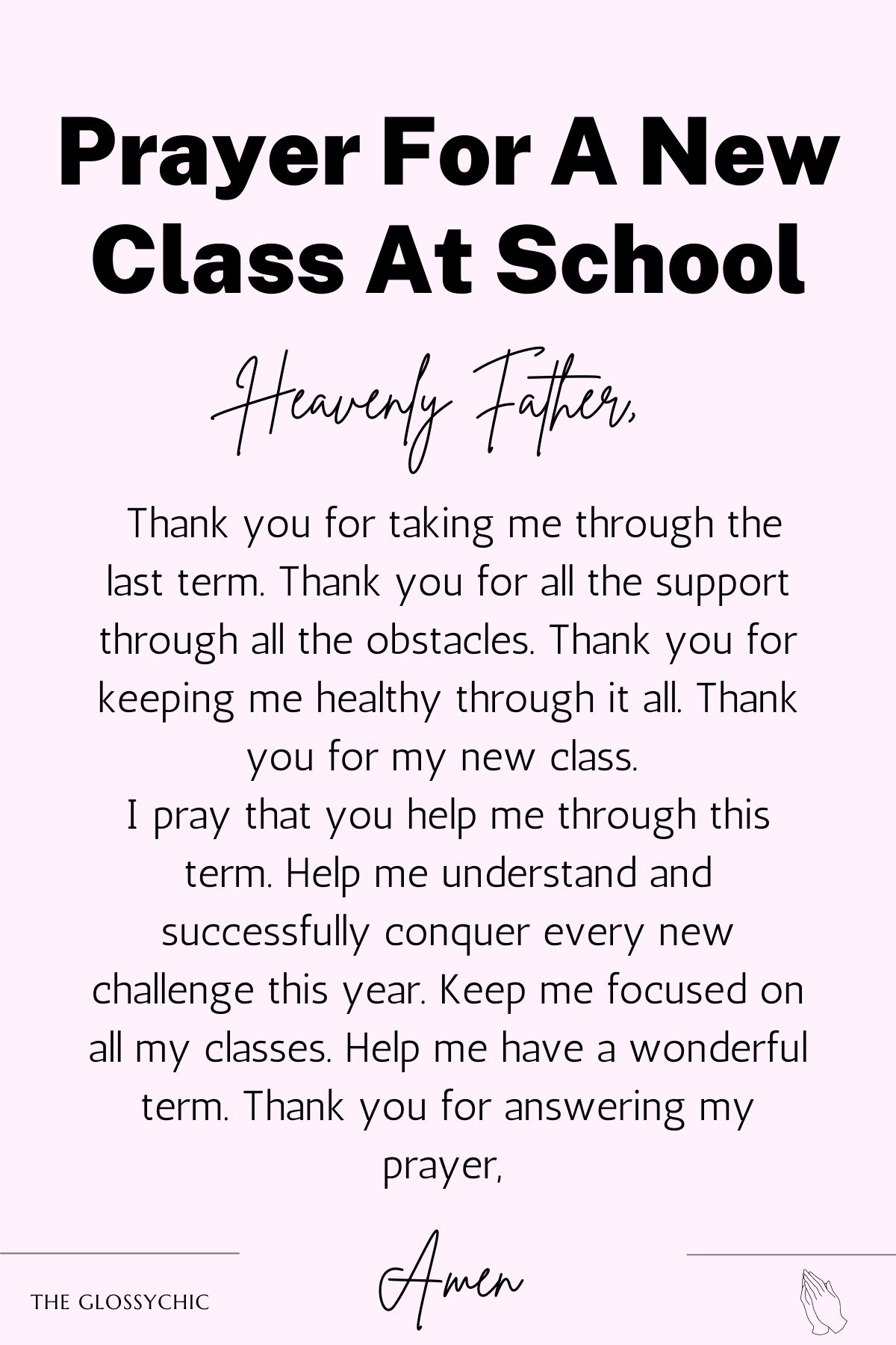 13 Prayer Points For School The Glossychic