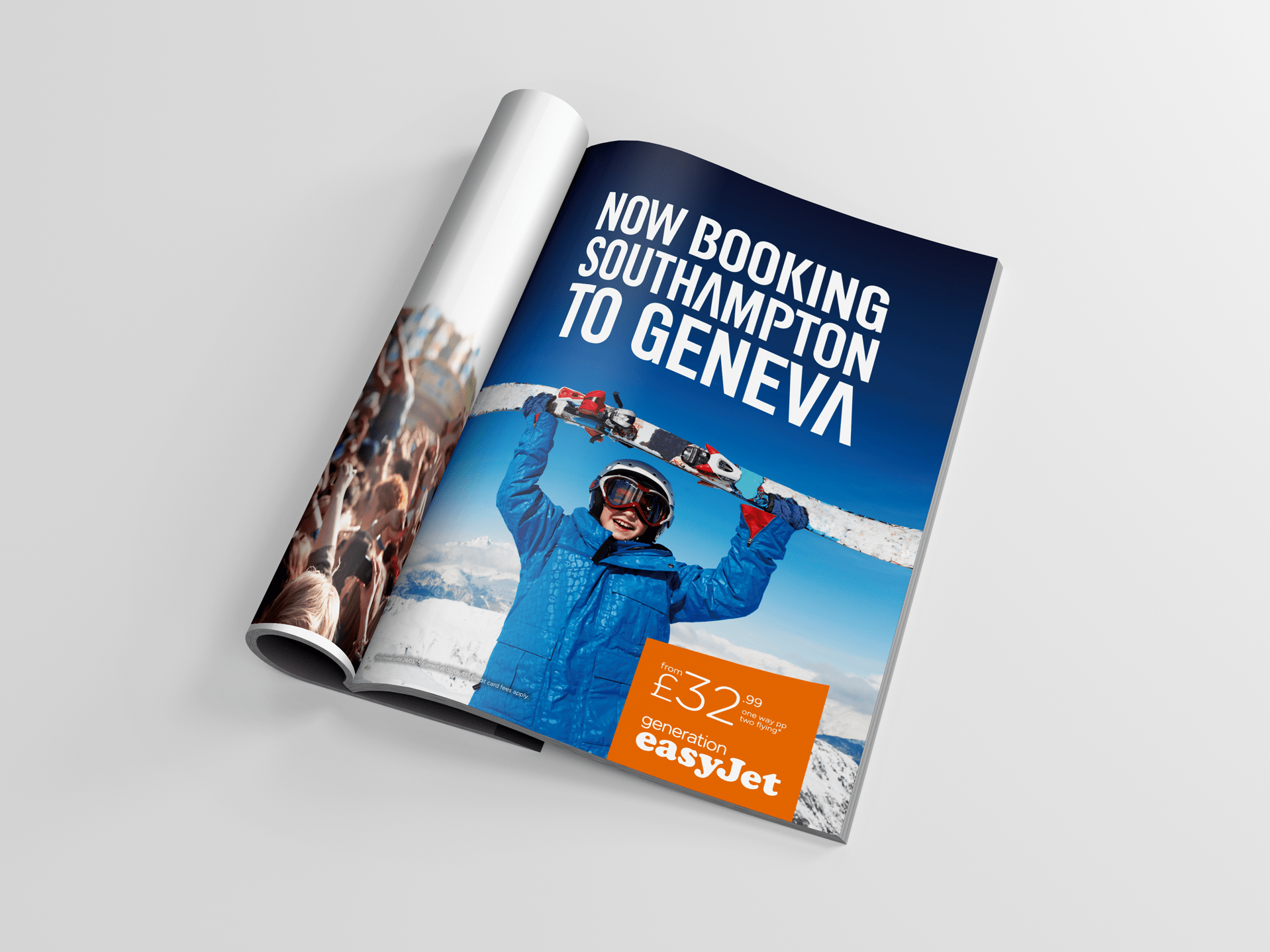 easyJet Portfolio The Glow Studio Print & Digital Adverts