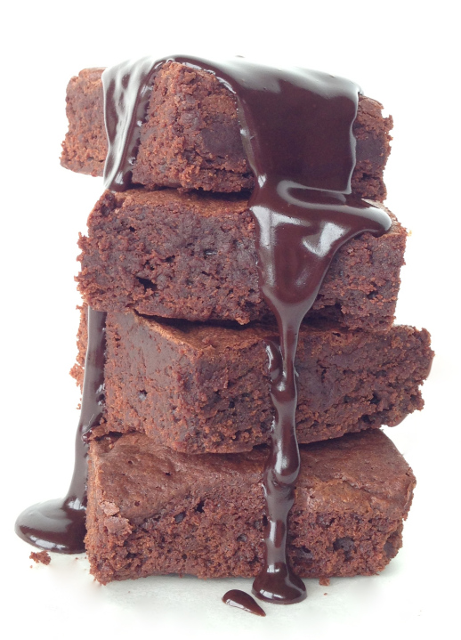 Double Chocolate Brownies with Hot Chocolate Sauce The Glutton's Kitchen