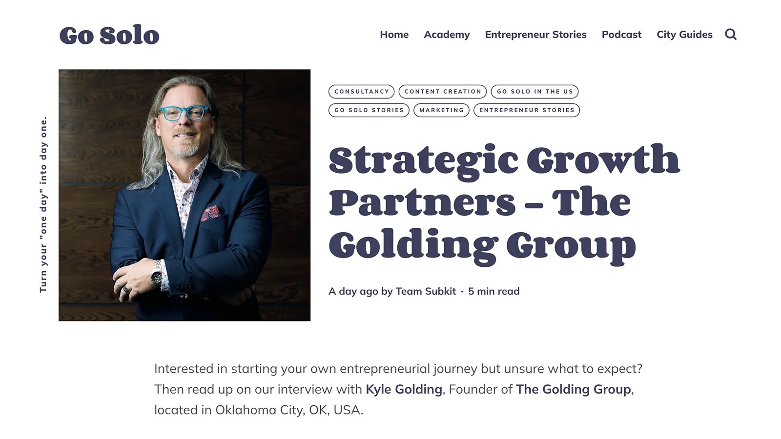 The Golding Group Strategic Growth Partners