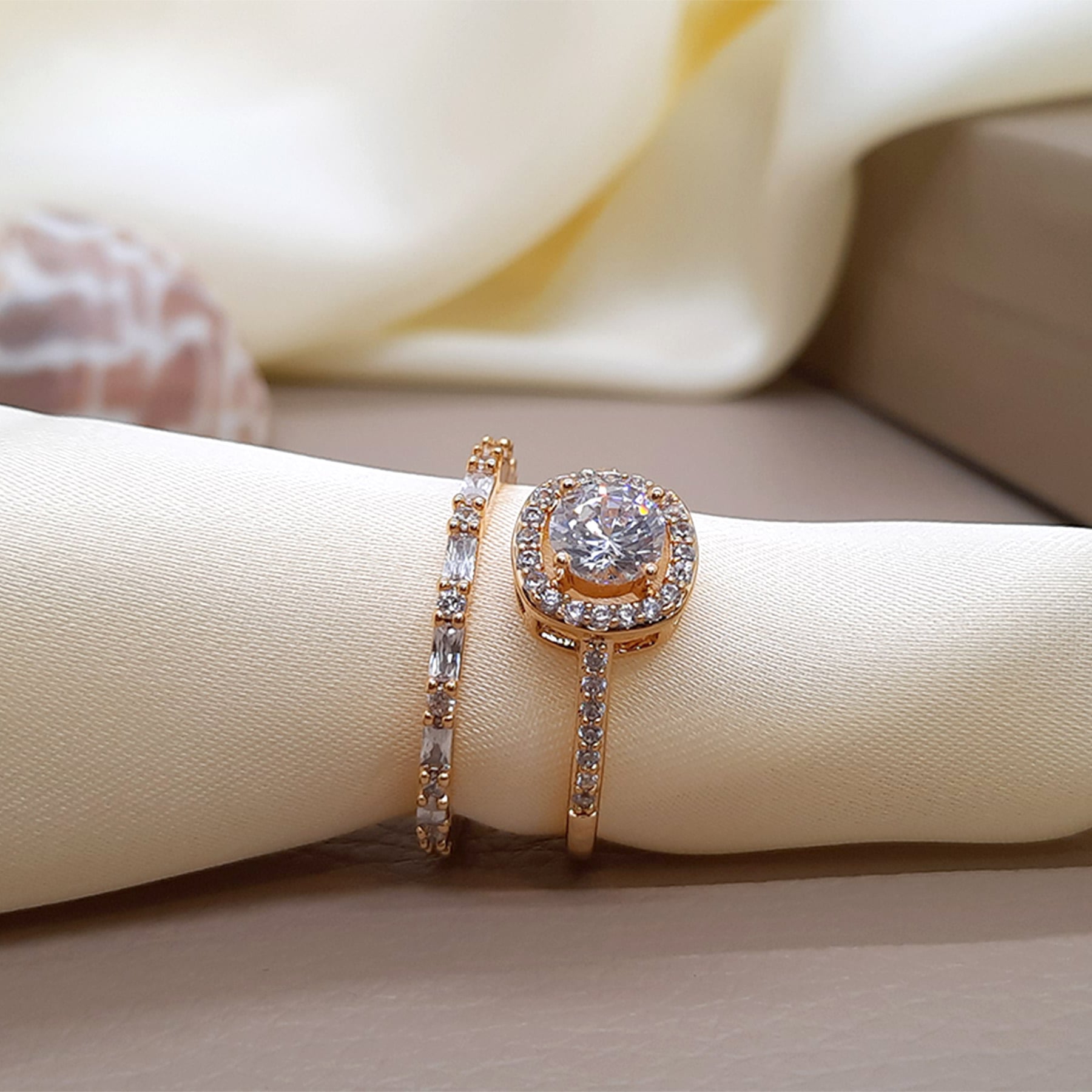 Gold Plated Engagement Ring The Gold Store