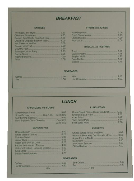 Lot Detail Masters Menu from Back Patio of Augusta