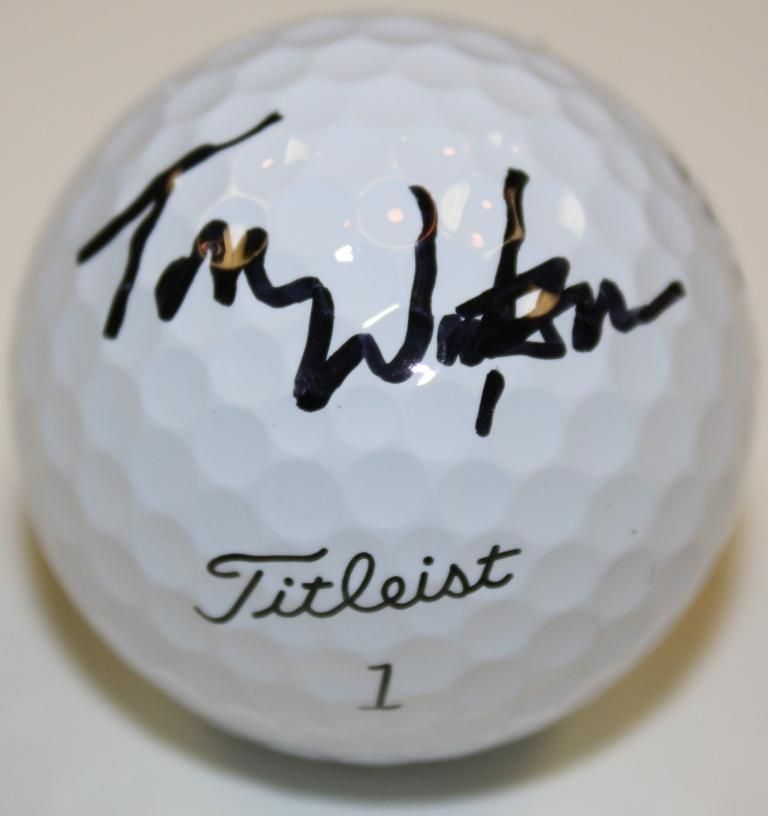 Lot Detail Tom Watson Signed Titleist Practice Golf Ball