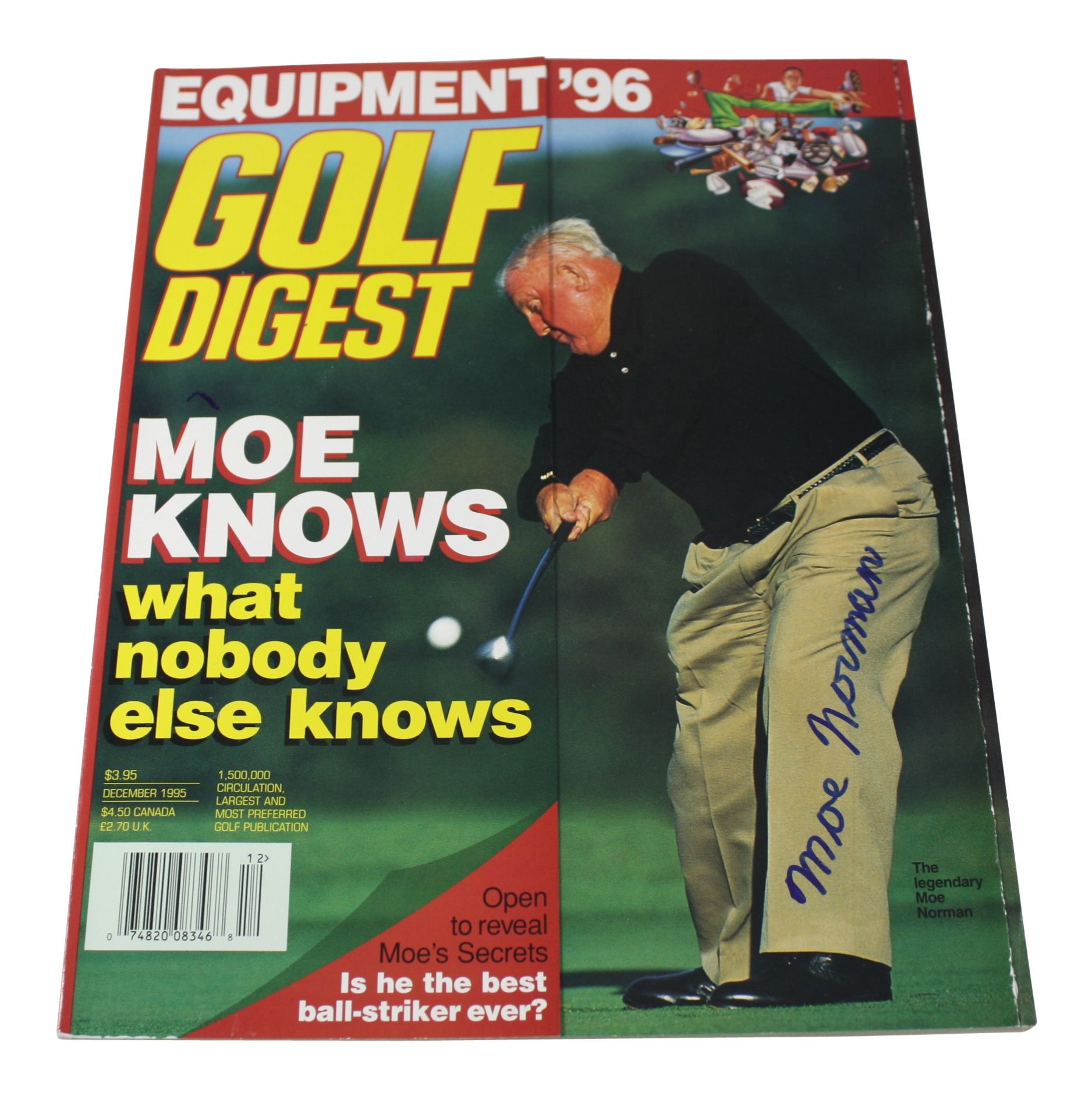 Lot Detail Moe Norman Signed 1995 Golf Digest Full Magazine JSA COA