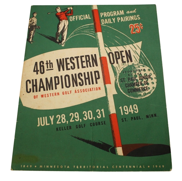 Lot Detail 1949 Western Open Golf Championship Program Keller Golf