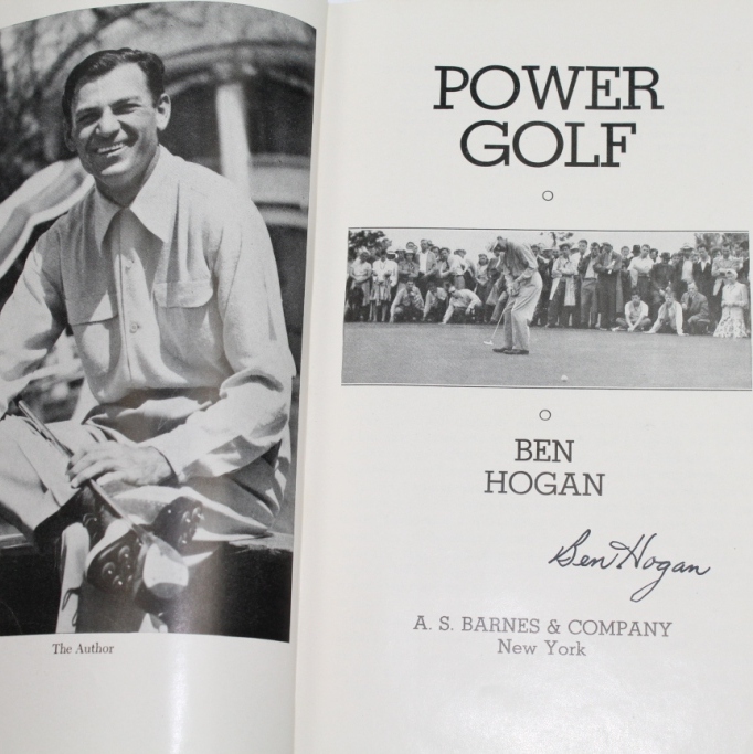 Lot Detail Ben Hogan Signed 1st Edition 1948 Book 'Power Golf' JSA COA