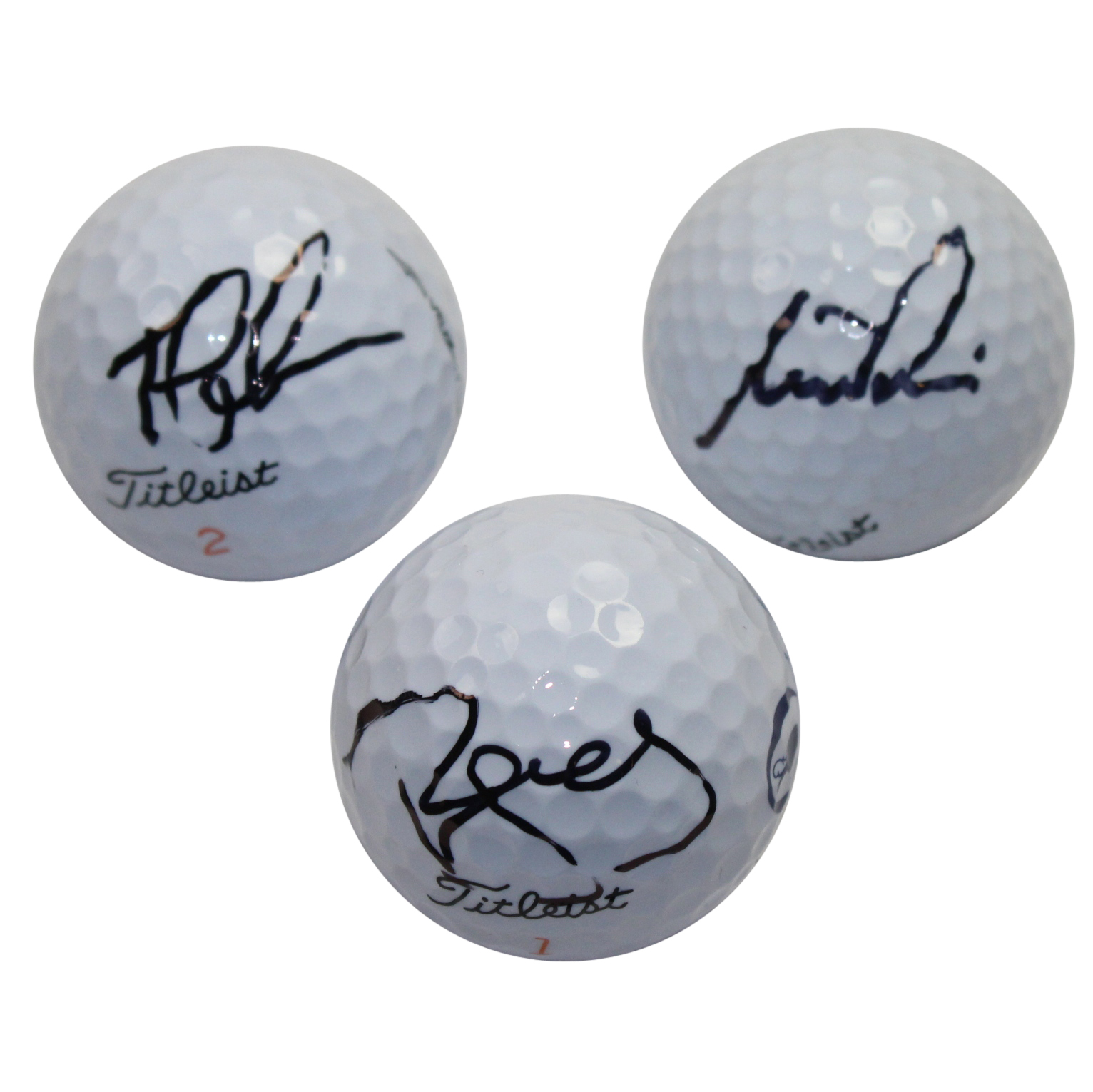 Lot Detail Lot of Three Signed 104th Open Championship St. Andrews Logo Golf Balls JSA COA