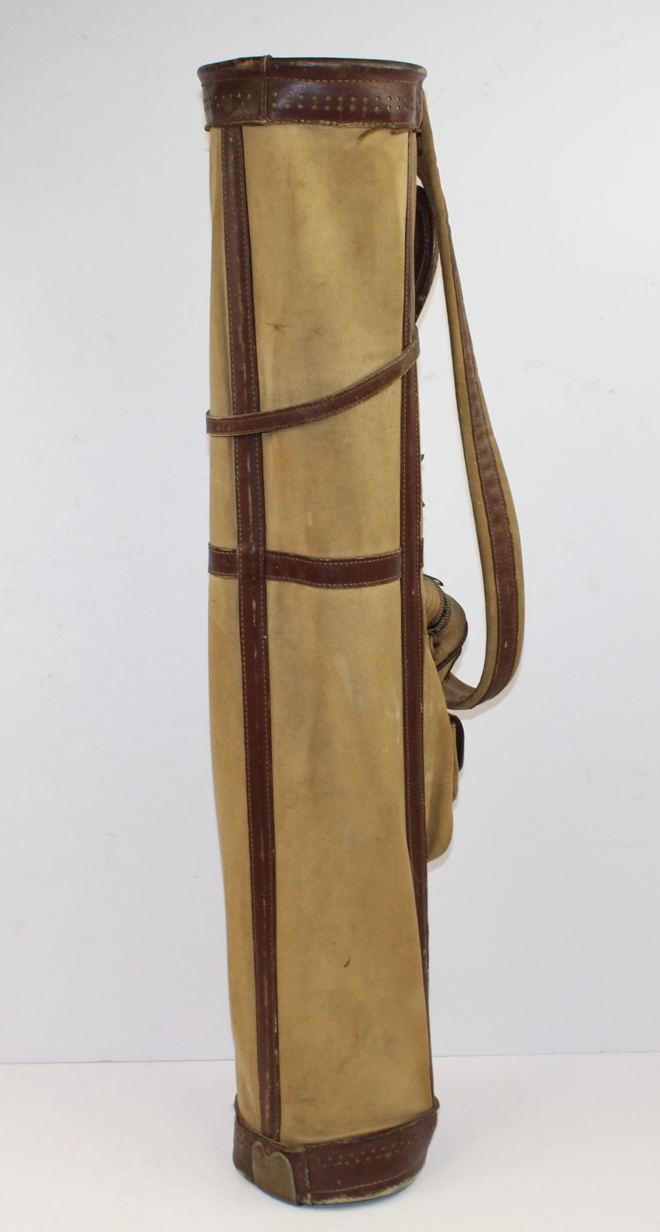 Lot Detail Vintage Stovepipe Golf Bag with 'E.Z.' On Canvas and '6 5