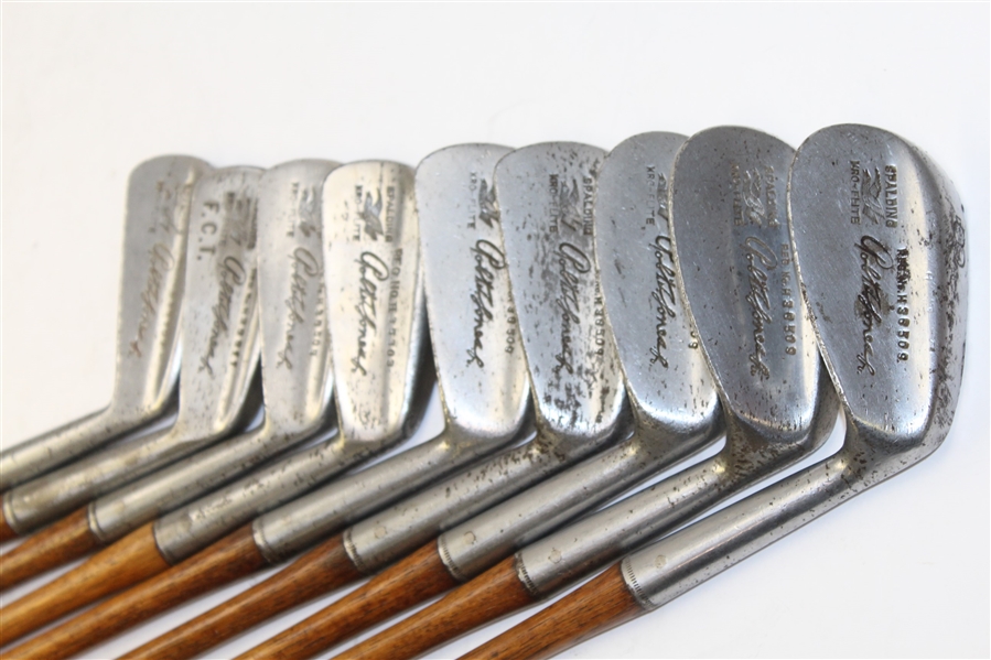 Lot Detail Vintage Spalding Bobby Jones HickoryShafted Golf Clubs