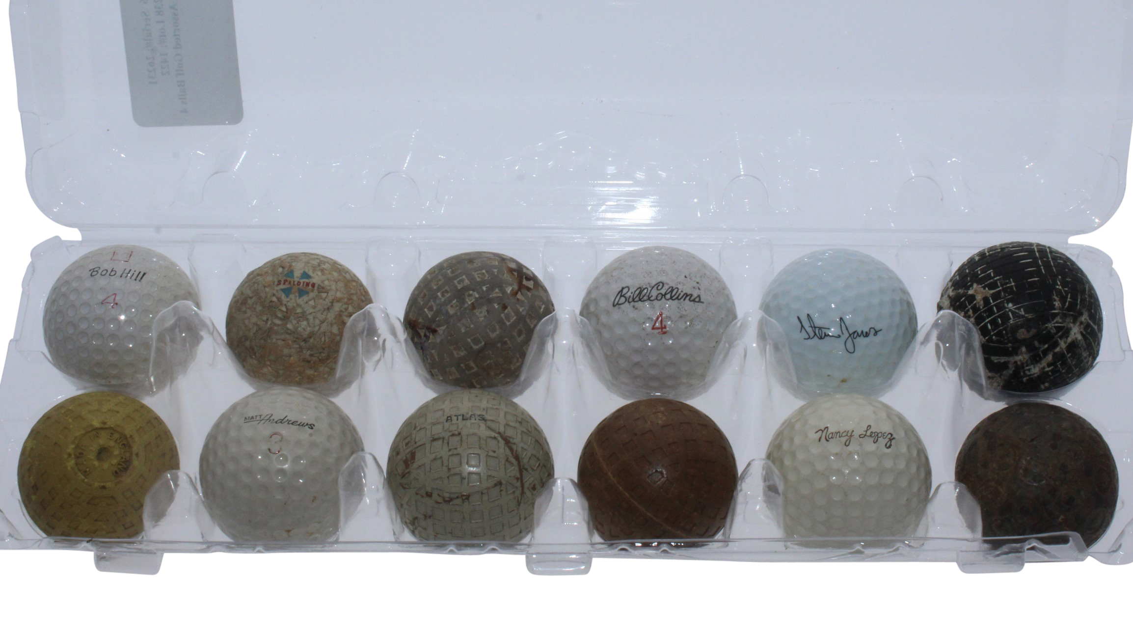 Lot Detail Dozen Assorted Classic Golf Balls