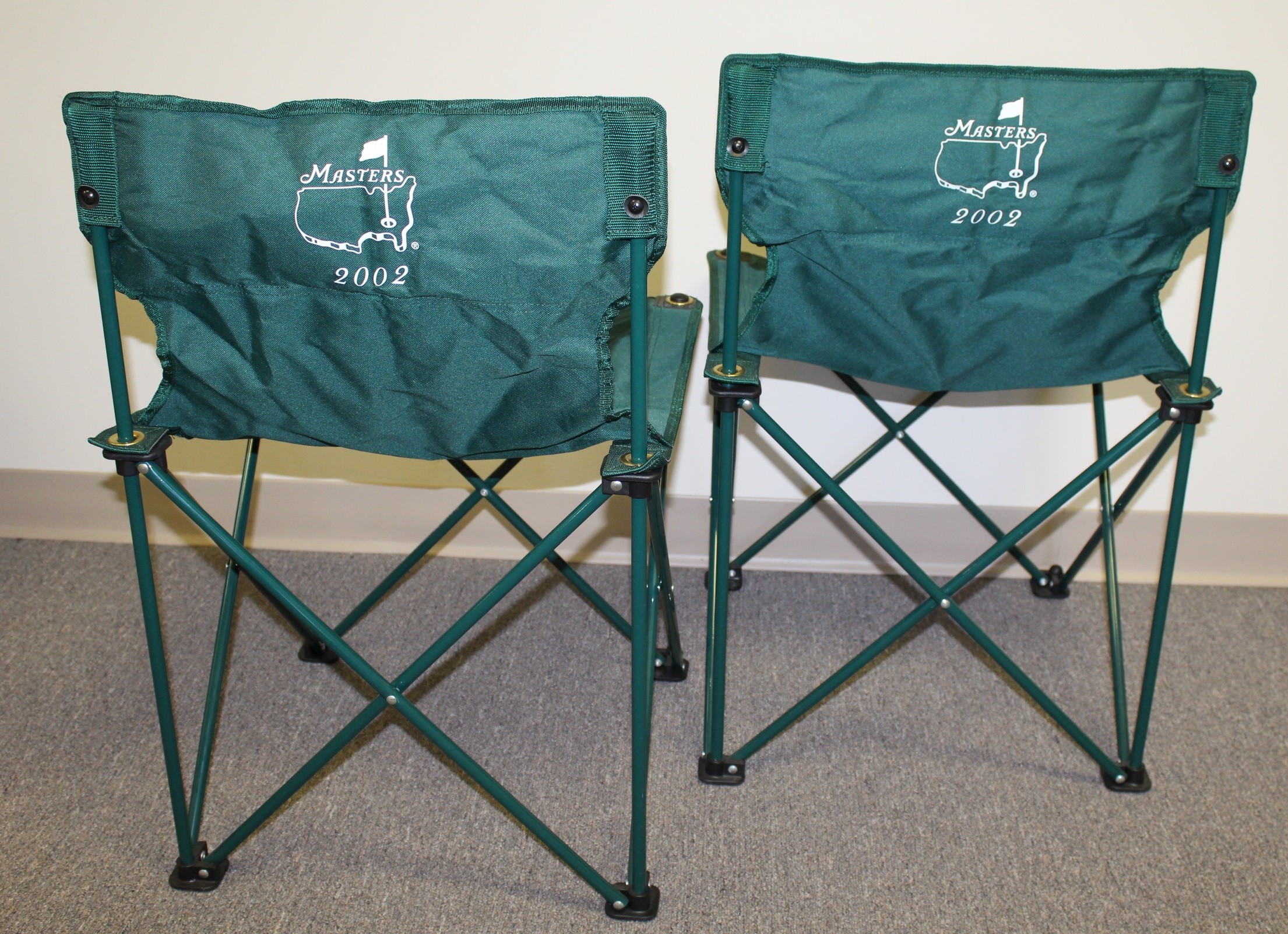 Lot Detail Two 2002 Masters Tournament Folding Chairs