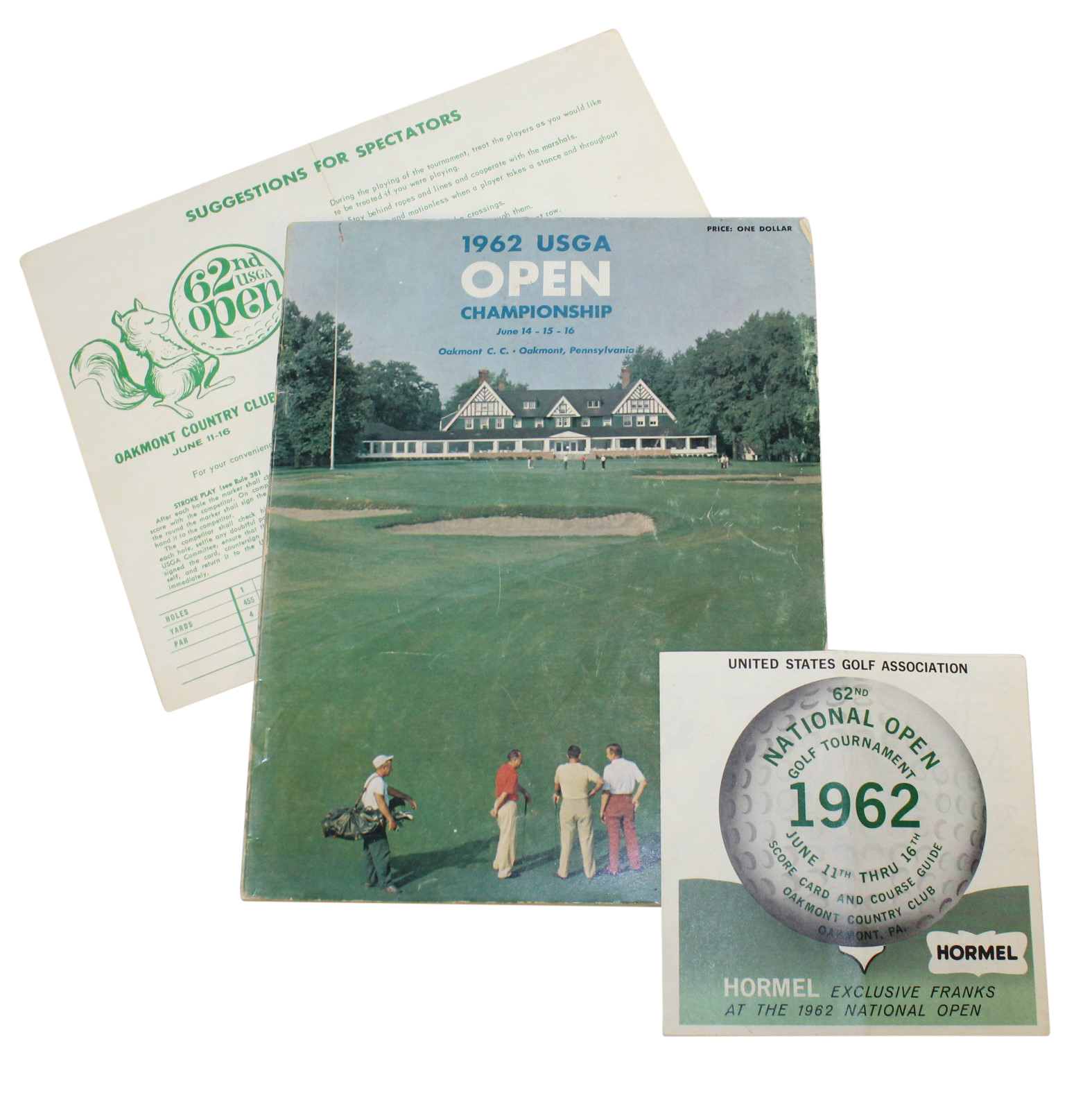 Lot Detail 1962 US Open at Oakmont CC Program, Spectator Guide