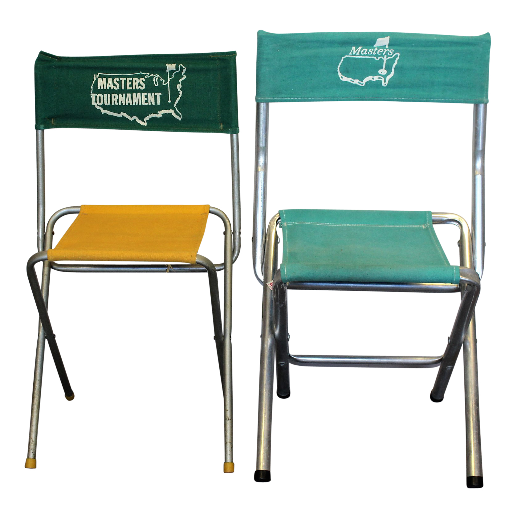 Best Chair For Golf Tournament Lot Detail Two Classic Masters Tournament Folding Chairs